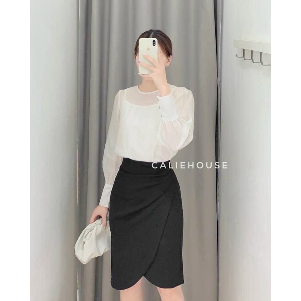 ÁO SƠ MI VOAN KÍNH 2 LỚP CÔNG SỞ SANG CHẢNH CHO NỮ ,KÈM ẢNH THẬT