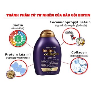 Dầu Gội Đầu Biotin OGX 385ml