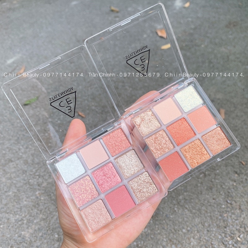 Bảng phấn mắt nhũ 3CE Multi Eye Color Palette Delightful, Short Again cho đôi mắt lung linh