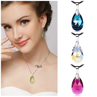 Mặt Dây Chuyền Pha Lê Swarovski Giọt Bầu Size 28mm