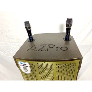 Loa Kéo Cao cấp AzPro AZ-215 Bass đôi 40, Tặng 2 Micro Kim loại UHF - Loa Kéo Karaoke Bluetooth JBZ 108