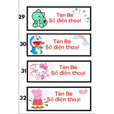 Mác lụa satin in theo tên riêng cho bé theo mẫu 50-100 cái- Phù hiệu cho bé.May trực tiếp vào áo-nhãn mác sài gòn