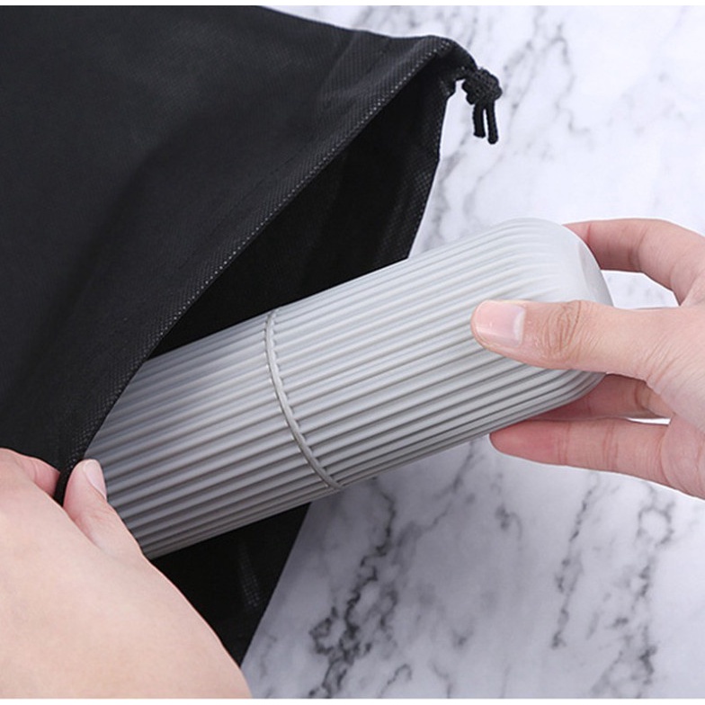 Hộp Đựng Bàn Chải Kem Đánh Răng Hình Trụ Đi Du Lịch Thiết Kế Nhỏ Gọn, Tiện Dụng