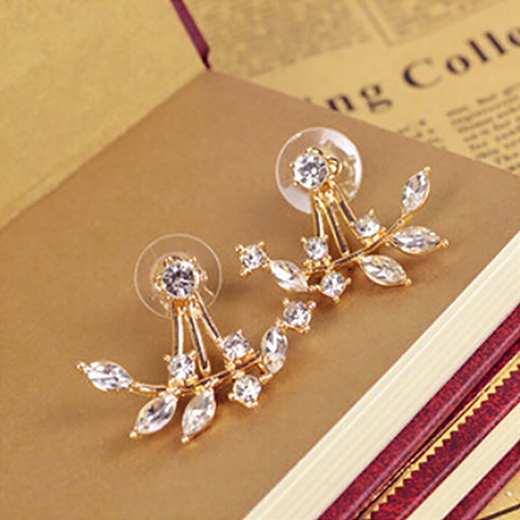 1 Đôi Bông Tai Đính Đá Mini Thời Trang Dành Cho Nữ