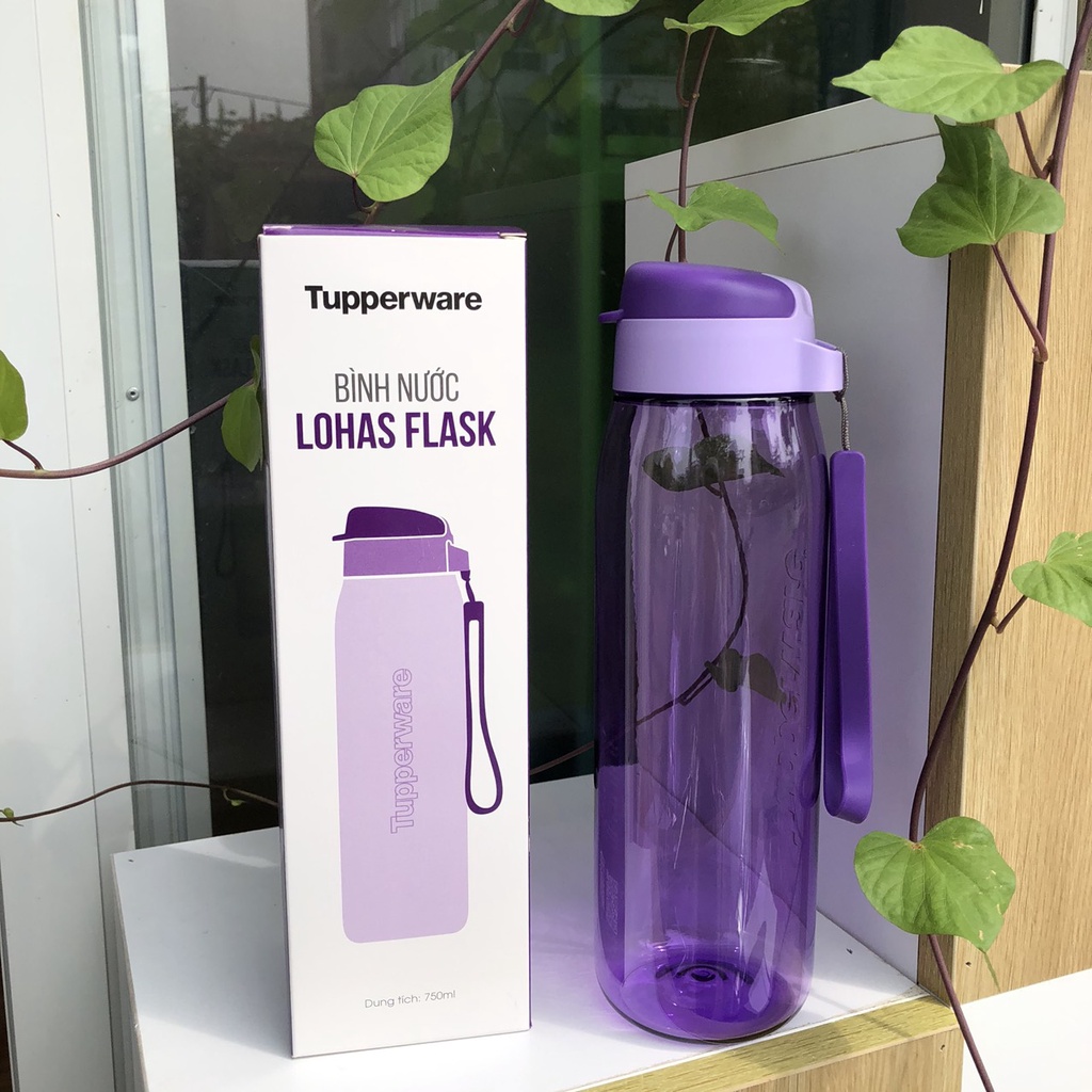 Bình nước Tupperware Việt chính hãng Lohas Flask 750ml màu mới