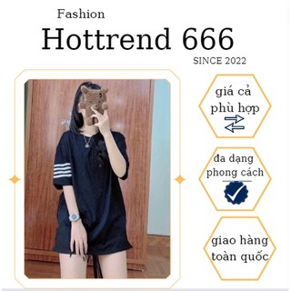 Áo phông 4 sọc tay Màu: đen , trắng 🆘 chất cotton.