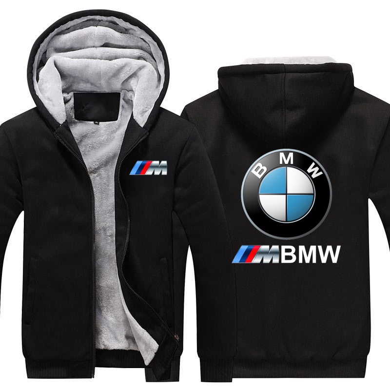 Logo Xe BMW Có Mũ Trùm Đầu Áo Khoác Thu Đông Nam Thời Trang Logo Ô Tô In Hình Áo Khoác Dạo Phố Nam D