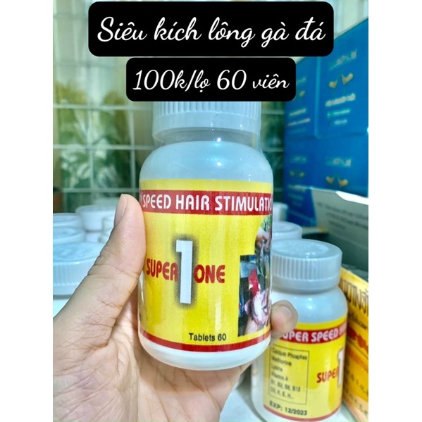 Kích lông siêu tốc cho gà đá Super One