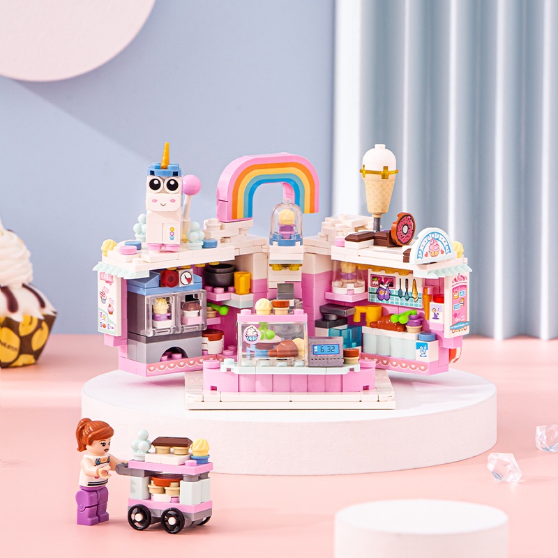 đồ chơi lắp ráp mô hình Lego cho bé trai Mini Dạng Xoay Công Viên Giải Nén Công Viên Cho Trẻ Em bộ