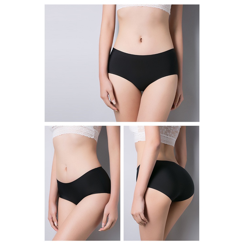 Quần con nữ su đúc thun lạnh không đường may cao cấp KIMCHIBIKINI silit nữ đáy kháng khuẩn mềm mại màu dễ thương QL025