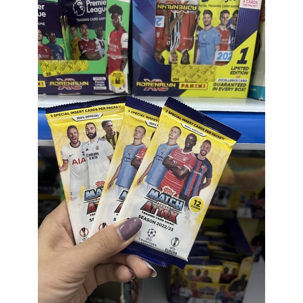 Match Attax Champions league 22/23(Pack 12 thẻ ) 3 INSERT
