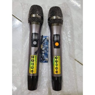micro xám 630 uhf tay nhôm