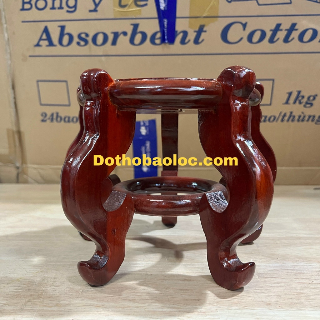 Đôn gỗ đế đặt tượng thờ, đồ thờ 4 cỡ cao: 14cm, 15cm, 18cm và 18.5cm
