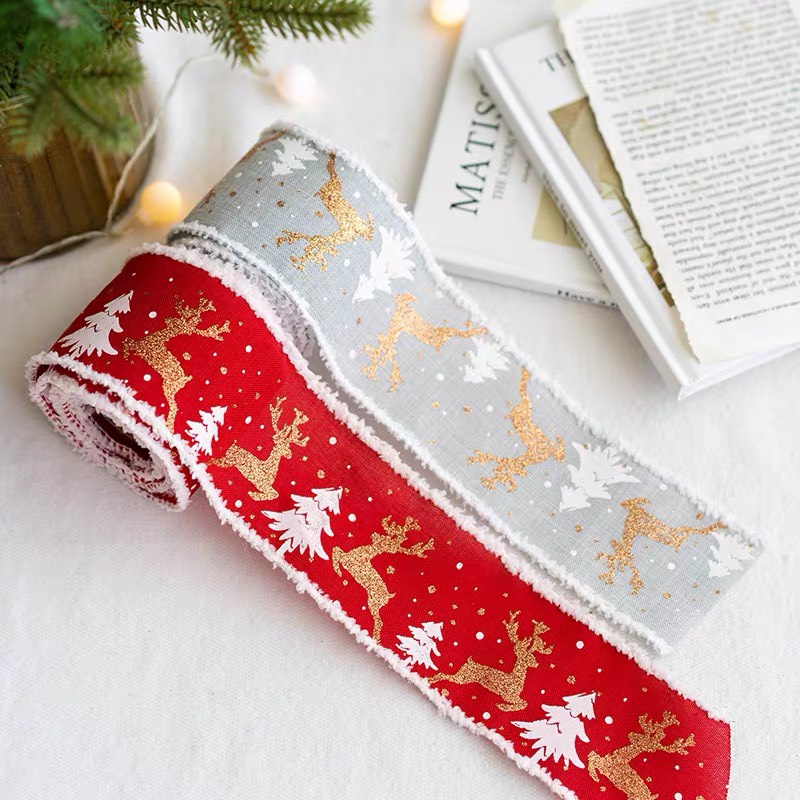 HCM - CUỘN RUY BĂNG TRANG TRÍ GIÁNG SINH - NOEL - HỘP QUÀ