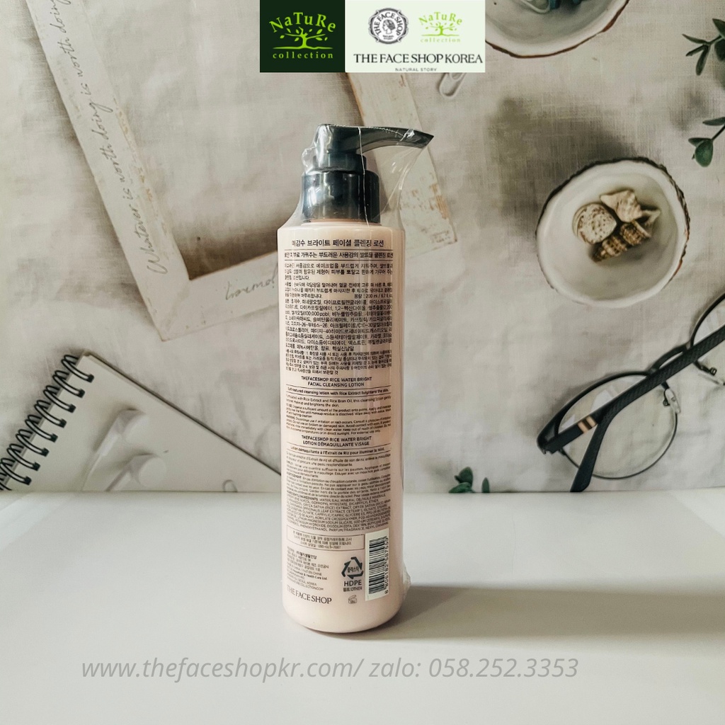 Sữa Tẩy Trang The FaceShop Rice Water Bright Cleansing Milk