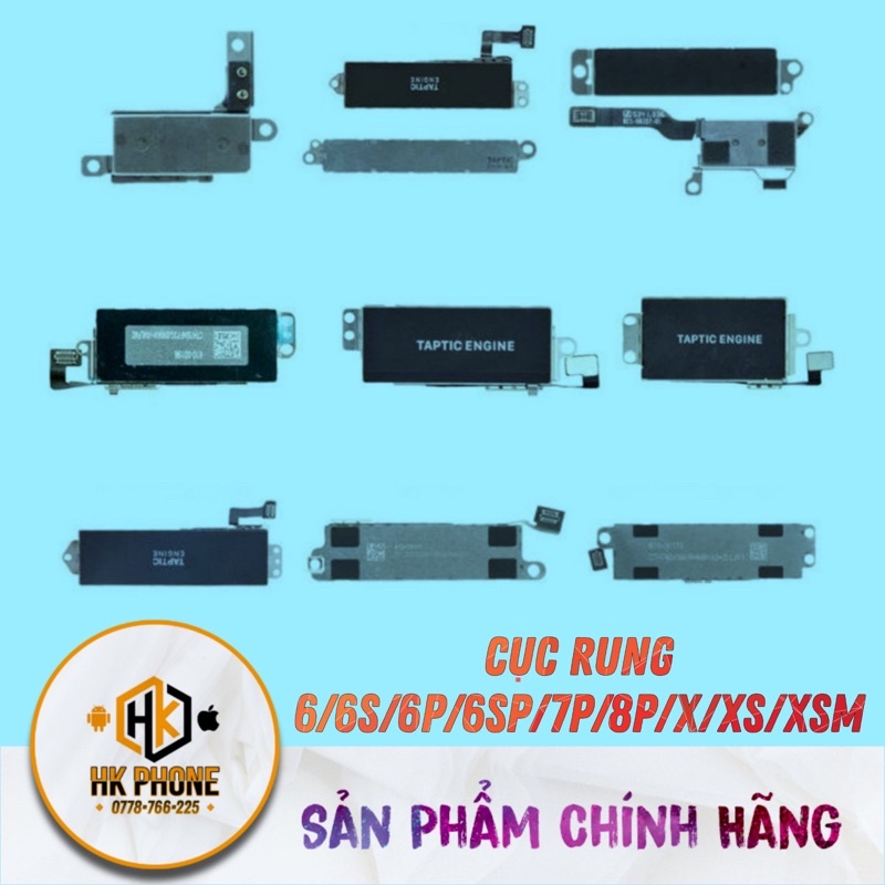 Cục rung rin tháo máy 6G/6S/6plus/6sp/7G/7plus/8plus/X/Xs/Xsm rin chuẩn bóc máy