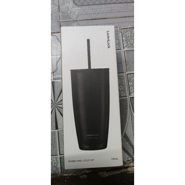 Ly nhựa 2 lớp LocknLock kèm ống hút HAP507 750ml