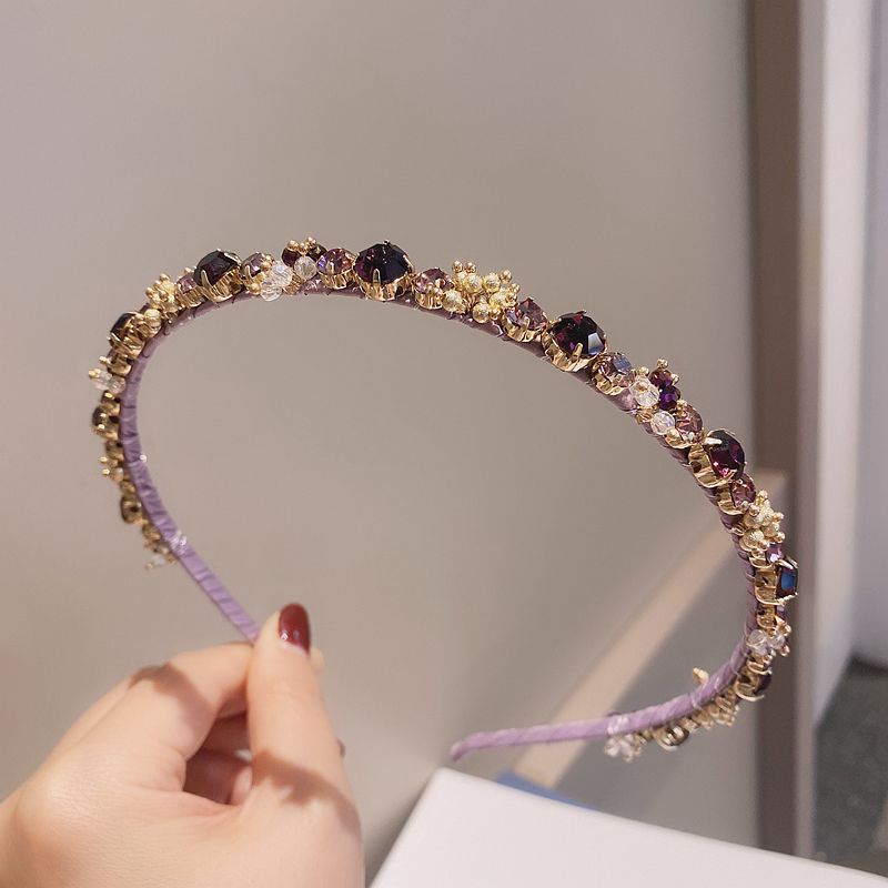 Băng Đô Cài Tóc Đính Đá Pha Lê Nhiều Màu Sang Trọng