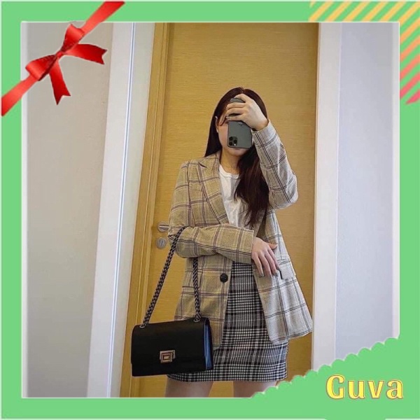 Túi cnk dây xích túi xách nữ đeo chéo hộp da mềm phong cách trẻ trung VG652