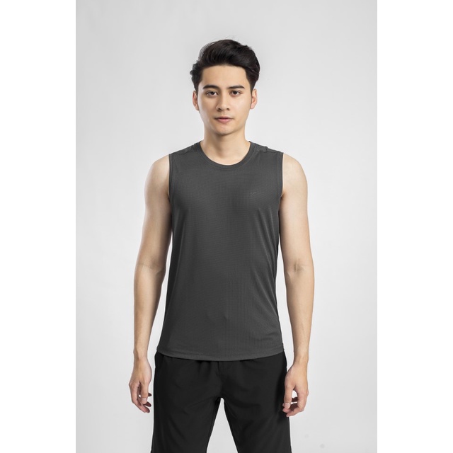 Áo ba lỗ nam tanktop tập gym KWIN thiết kế tối giản dệt jacquard tạo họa tiết sọc dọc nam tính KTT007S9