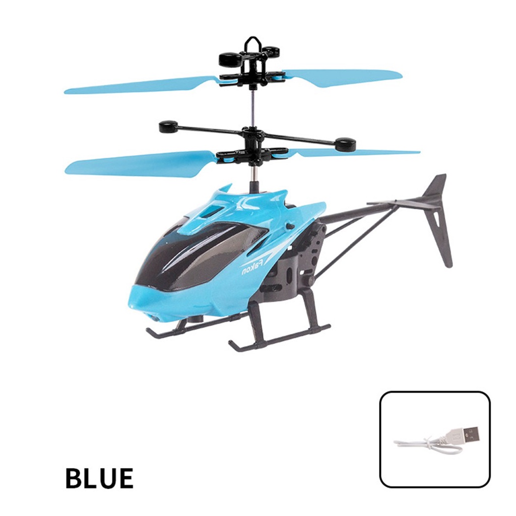 Máy Bay Trực Thăng Đồ Chơi Mini Điều Khiển Từ Xa Cảm Ứng Bằng Tay Có Đèn