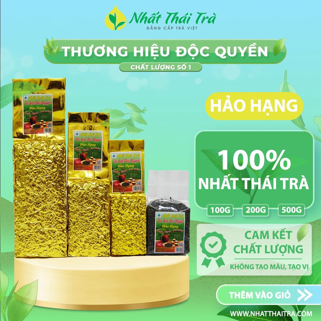 Trà Thái Nguyên cao cấp Nhất Thái Trà Hảo Hạng hương thơm mộc nước vàng sóng sánh