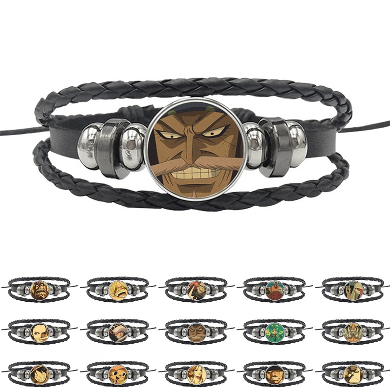 Lxsm Vòng Cổ Choker Chuỗi Xích Hoạt Hình One Piece Luffy Ace Quà Tặng Quyến Rũ Dành Cho Nam