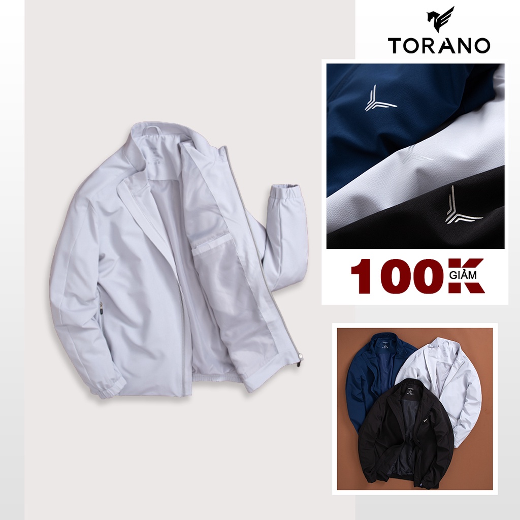 Áo Khoác Gió Nam TORANO Basic Cản Bụi, Cản Gió, Giữ ấm DWCW012