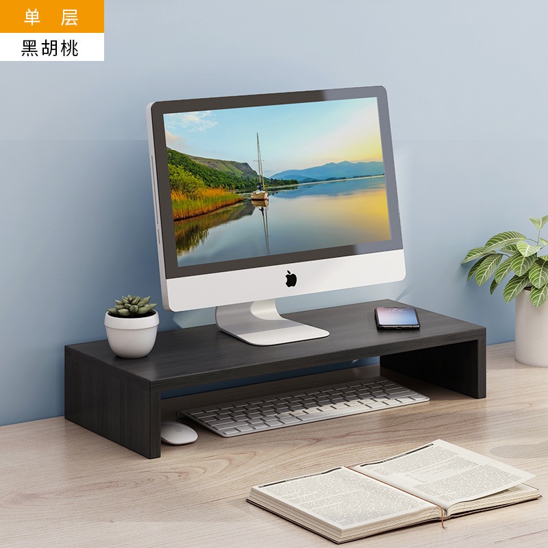 Kệ để màn hình máy tính MÀU ĐEN, 1 TẦNG 2 TẦNG