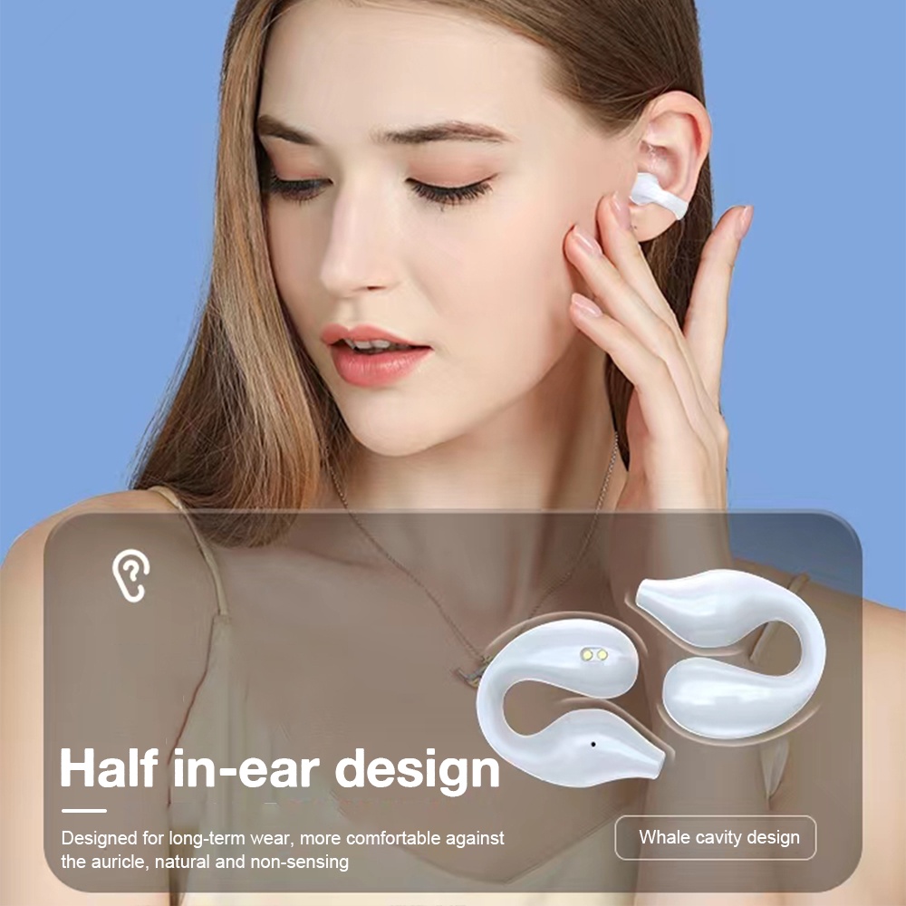 Tai Nghe Không Dây Xnyocn S03 Cảm Ứng Xương Tai Kẹp Tai Thông Minh TWS Kết Nối Bluetooth