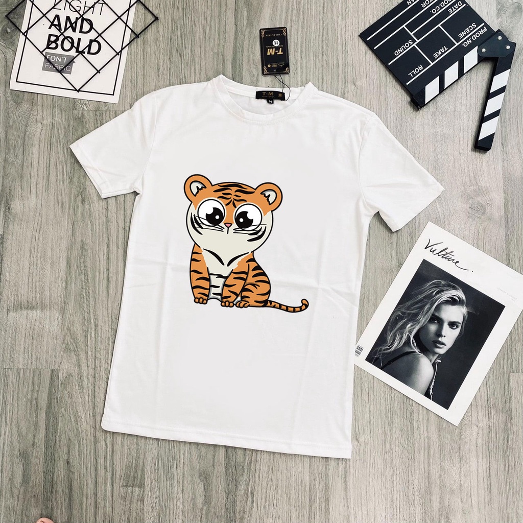 Áo thun cotton mang hình chú hổ con siêu cool ngầu ,giá siêu hạt dẻ - bb3 - bb2
