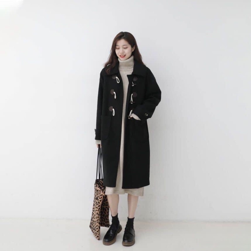 Áo dạ hàn quốc 2 màu cực xinh 🥰