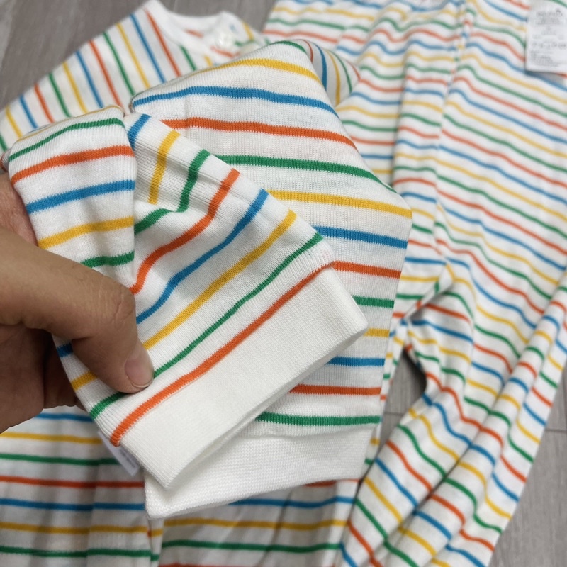 HQ- Bộ ngủ kẻ cầu vồng size 90-120