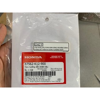 Tem hướng dẫn nhiên liệu Lead 125 zin