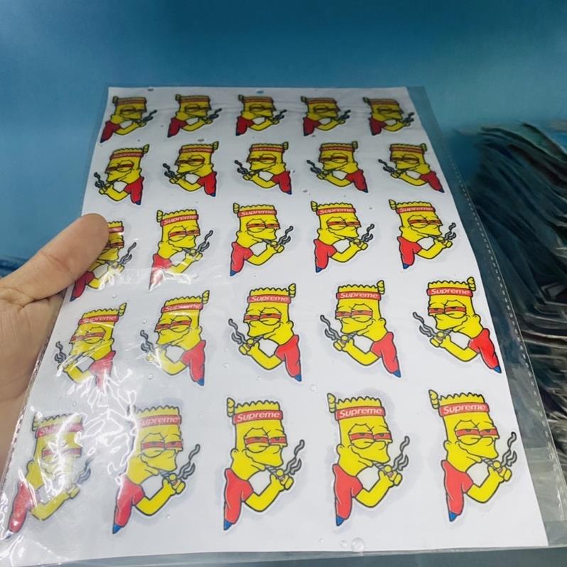 Combo 25 tem simson keo nổi dán bảng số xe
