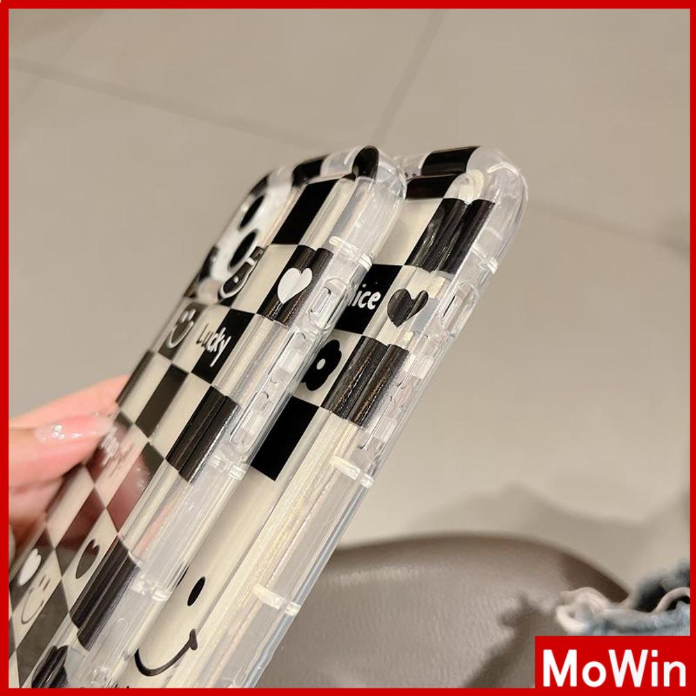 Ốp điện thoại in caro mặt cười thích hợp cho iPhone 13 Pro Max 12 Pro Max 11 7plus 6splus 8plus xr xs 14 Pro Max