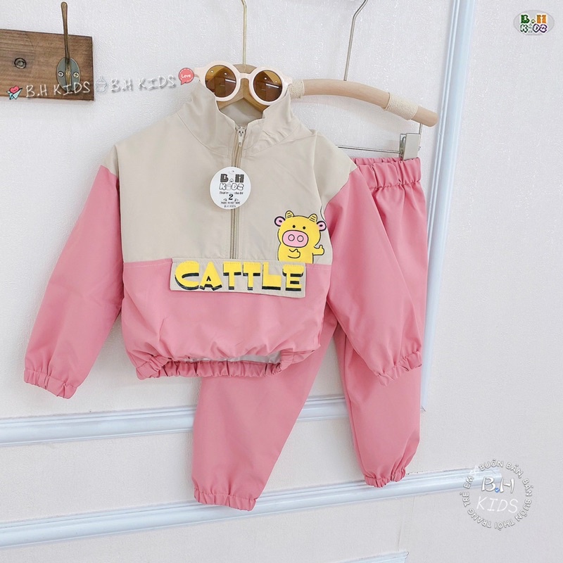 Bộ quần áo , bộ gió thể thao kiểu dáng cute cho bé trai bé gái 10-20kg