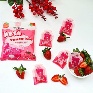 Thạch Keta Dâu Gói 100gram