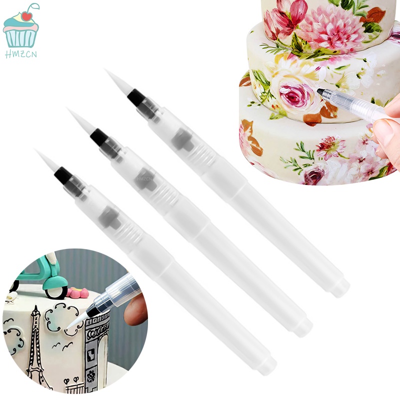 Set 1 / 3 Bút Tô Màu Nước Trang Trí Bánh