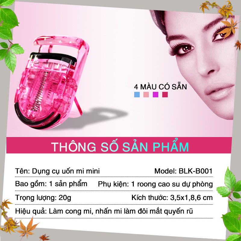 Kẹp Mi BALCKA, Dụng Cụ Uốn mi, Bấm Mi Nhỏ Nhắn, Tiện Dụng Ngọt Ngào Bảo Hành