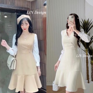 Váy công sở dự tiệc thu đông sang chảnh V30