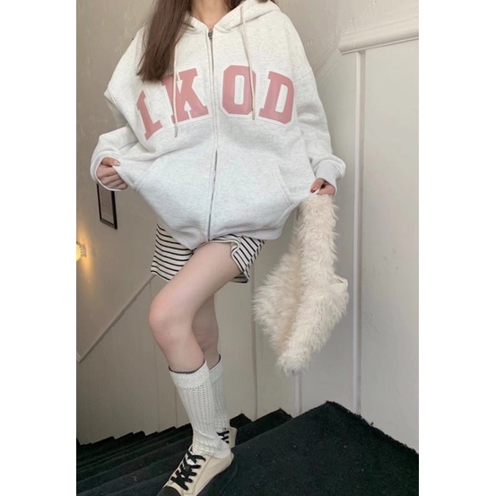 Ryann Áo khoác Hoodie Zip dài tay A011