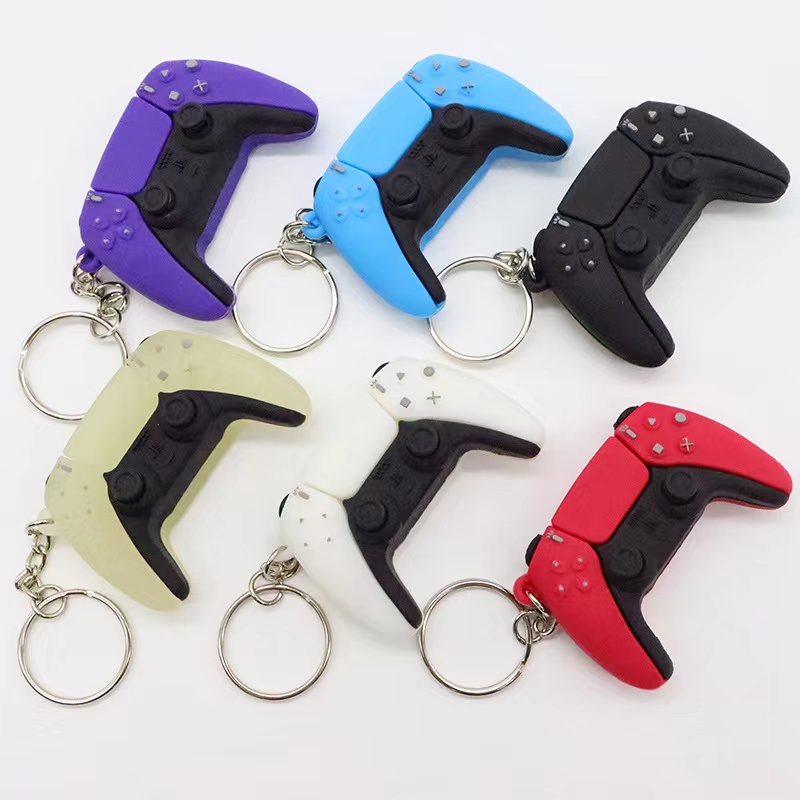 Móc Khóa Silicone Hình Máy Chơi Game PS5 3D