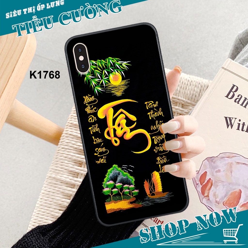 Ốp iPhone X / XS / XR / XS MAX in hình Thư pháp siêu chất BAO ĐẸP, BAO BỀN