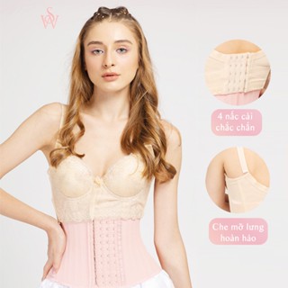 Áo Ngực Bra Che Mỡ Lưng Màu Da Dùng Kèm Đai Nịt Bụng Latex By W.Store
