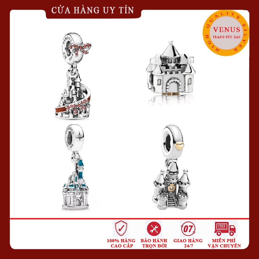 [Hàng cao cấp] Charm bạc 925 hình lâu đài cổ tích- Mã sản phẩm VENUSLD
