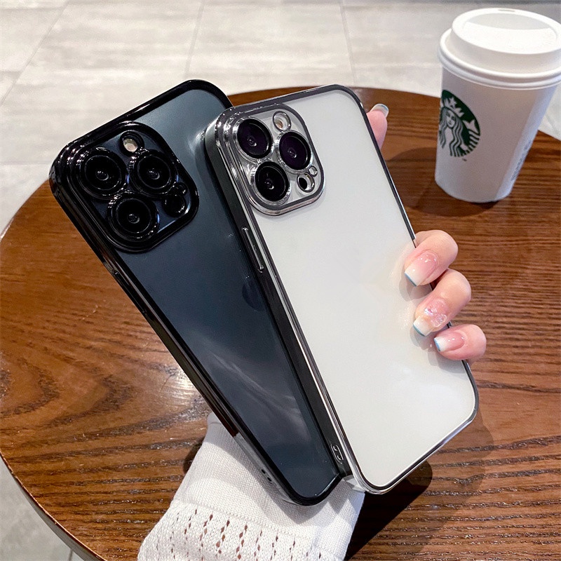 Ốp lưng viền vuông sang trọng dành cho compatible for iPhone 11 Pro Max 12 iphone x xs max xr 7 8 plus se 2020