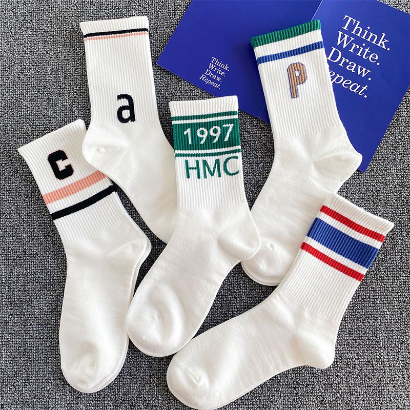 Hàng Có Sẵn#Tất Thể Thao Cổ Cao Thời Trang Mùa Thu Phong Cách Hàn Quốc Cho Nữ