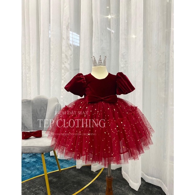 𝐀𝐒𝐓𝐄𝐑- Đầm Công Chúa Thiết Kế Cho Bé Gái by Tep Clothing- Hình Thật