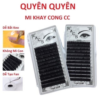 Mi khay độ cong CC Dày 0.05- 0.07- 0.10- 0.12- 0.15 -Dụng cụ nôi mi -mi fan-mi khay-QUYÊN QUYÊN